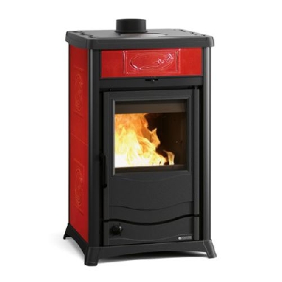 La nordica Extraflame Termostufa a legna TERMOROSSELLA PLUS Evo dsa 4.0 bordeaux