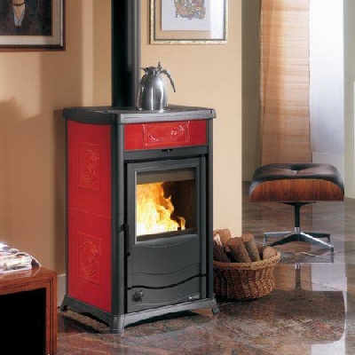Termostufa a legna TERMOROSSELLA PLUS Evo dsa 4.0 pergamena La nordica Extraflame