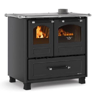 Cucina a legna FAMILY 4,5 nero antracite La nordica Extraflame
