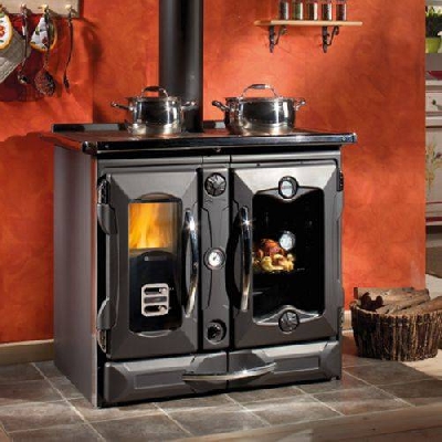 Termocucina a legna TERMOSUPREMA compact dsa nero La nordica Extraflame