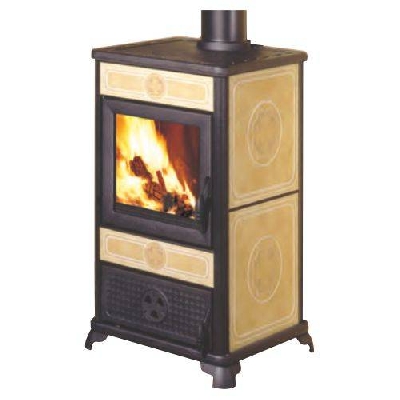 Stufa a legna NINFA beige Italiana Camini