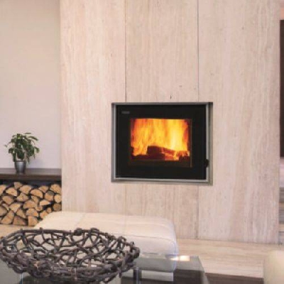 Termocamino a legna, pellet e policombustibile KRONOS 22,3 Kw Famar