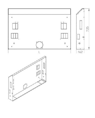 Cassaforma per ventilconvettore Fan Coil Innova AIRLEAF da incasso SLI 200
