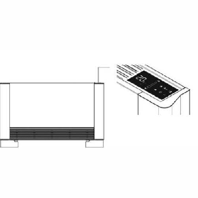 Comando bordo macchina ventilconvettori Fan Coil Innova AIRLEAF SLcomando elettronico innova airleaf 02
