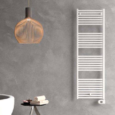 Termoarredo Scaldasalviette elettrico in acciaio verniciato bianco Cordivari LISA 22 H 700