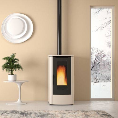 Stufa a pellet canalizzata TEOREMA PLUS avorio La nordica Extraflame