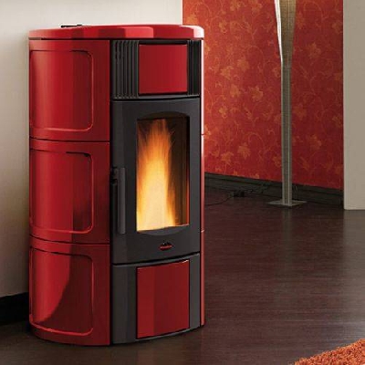 Termostufa a pellet ISIDE IDRO 2.0 bordeaux La nordica Extraflame