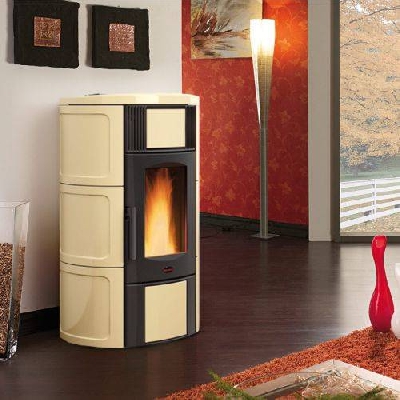 Termostufa a pellet ISIDE IDRO 2.0 pergamena La nordica Extraflame