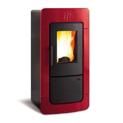 Termostufa a pellet DIADEMA IDRO EVO bordeaux La nordica Extraflame