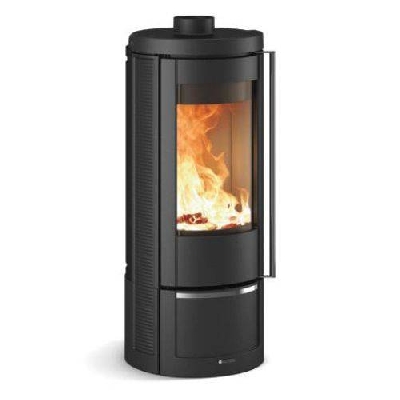 Stufa a legna in ghisa smaltata MARLENA nero antracite La Nordica Extraflame