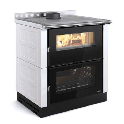 Cucina a legna free-standing VERONA XXL - MAIOLICA bianco infinity La nordica Extraflame