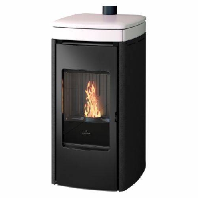 Stufa a pellet ventilata YANA bianco opaco Edilkamin