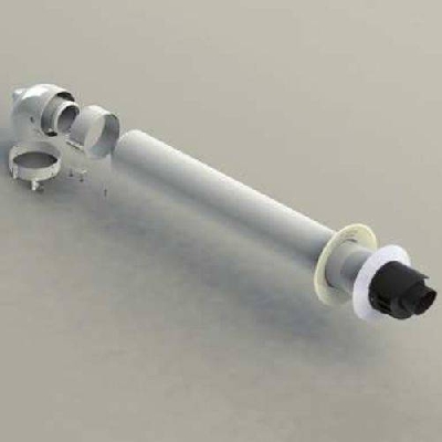 Kit coassiale compatibile Ø 600/100 per caldaie a condensazione