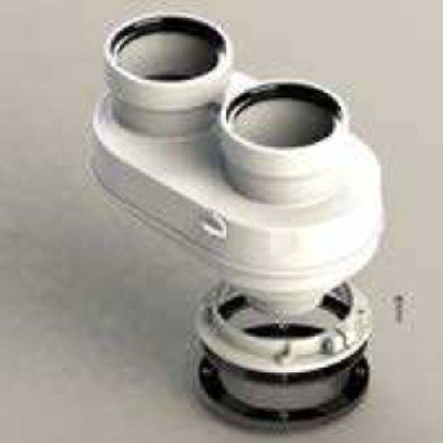 Sdoppiatore compatibile da Ø 80/80 per caldaie a condensazione Fondital