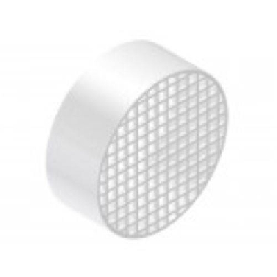 Terminale orizzontale aspirazione aria per sistema sdoppiato Ø 80 in polipropilene bianco