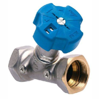 Valvola di bilanciamento filettata, completa di manopola con indicatore del numero di giri e funzione di “memory stop” RBM