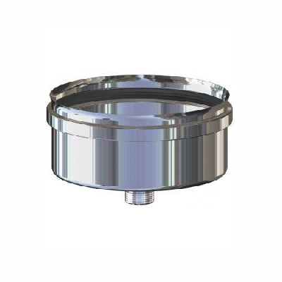 Canna fumaria Inox 316L monoparete tappo scarico condensa
