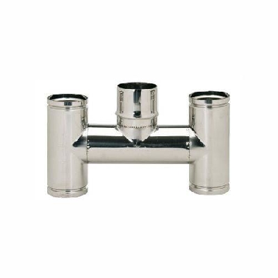 Canna fumaria Inox 316L monoparete terminale "H"