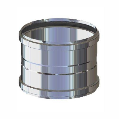 Canna fumaria Inox 316L monoparete manicotto F/F