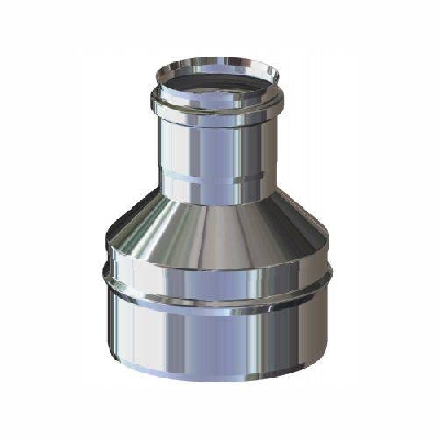 Canna fumaria Inox 316L monoparete riduzione M/F