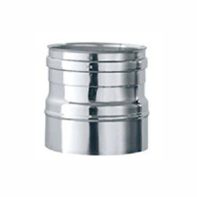 Canna fumaria Inox 316L monoparete manicotto M/F