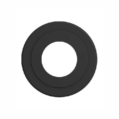 Rosone coprimuro in ferro nero canna fumaria pellet