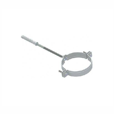 Collare a muro con barra filettata verniciato bianco