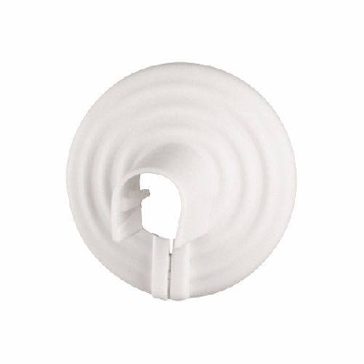 Rosetta apribile copritubo in PP bianco per termosifone