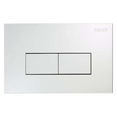 Placca di comando con doppio pulsante PUCCI LINEA per cassetta eco