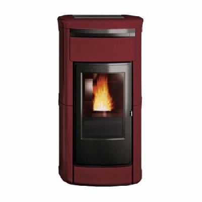 Termostufa a pellet KIRA H22 EKleaner Bordeaux Edilkamin