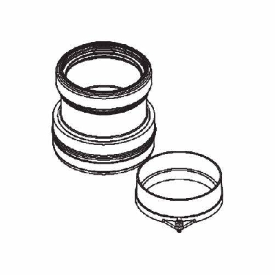 Sdoppiatore da Ø 80/80 per caldaie a condensazione Beretta