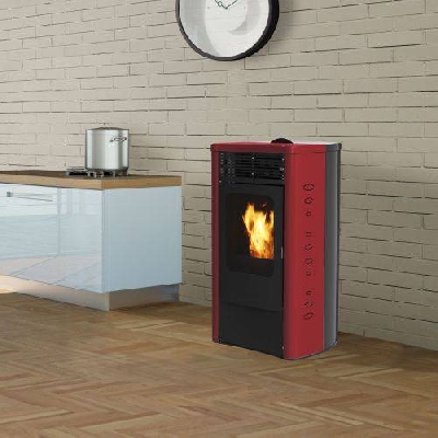 Termostufa a pellet DIDA IDRO bordeaux Italiana Camini