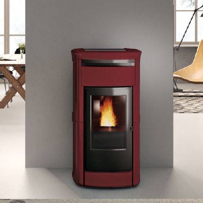 Termostufa a pellet KIRA H22 EKleaner Bordeaux Edilkamin