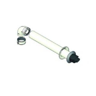 Kit uscita coassiale a parete Ø 60/100 per scaldabagno a gas Idrabagno LX 13 Beretta