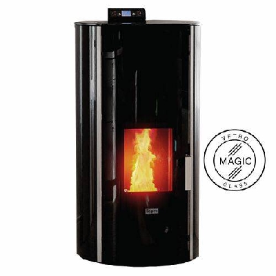 Termostufa a pellet REDONDA IDRO AUTOPULENTE Mod. 24 nera Tepor