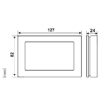 Termostato ambiente a batterie, touchscreen Fantini Cosmi CH120