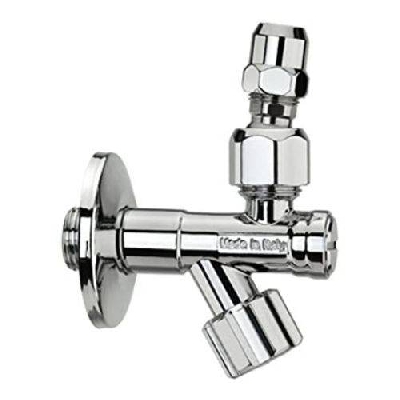 Rubinetto sottolavabo con filtro e snodo M 1/2" attacco conico Ø 10 - 3/8"