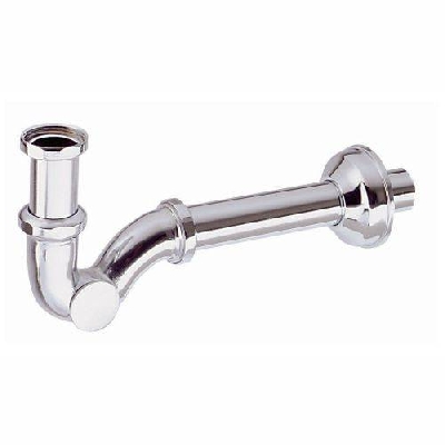 Sifone ad S 1"1/4 in ottone cromato