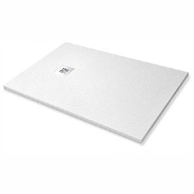 Piatto doccia in Marmoresina effetto pietra bianco cm 80 x 160