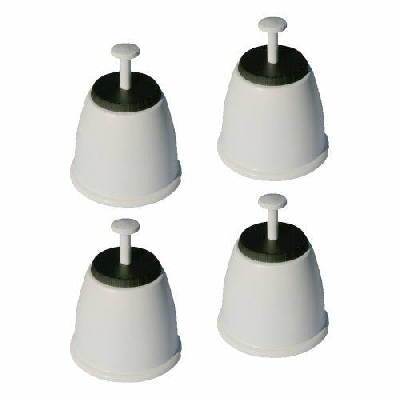 Piedino a pavimento con perno di fissaggio rapido per unità esterne climatizzatori e chiller col. avorio