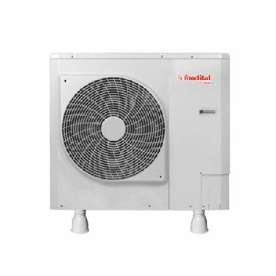 Piedino a pavimento con perno di fissaggio rapido per unità esterne climatizzatori e chiller col. avorio