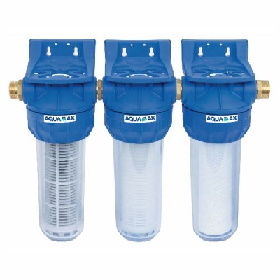 Filtro triplex 9"3/4 contenitore per cartucce filtranti attacco 1"