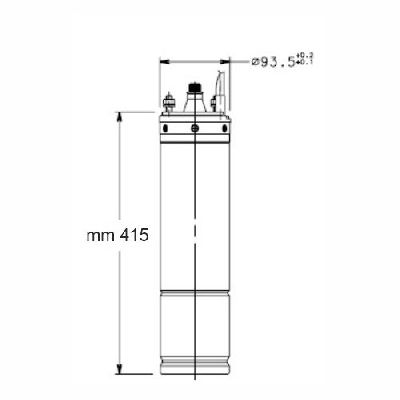 Motore sommerso 4" monofase 4OS11M235/C Lowara 107027040