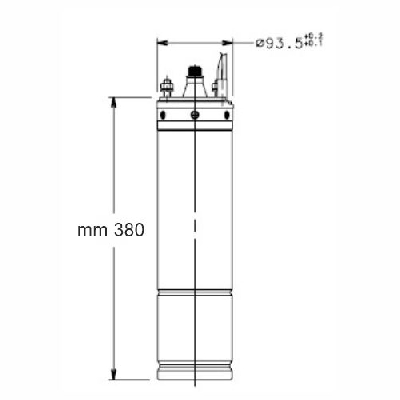 Motore sommerso 4" trifase 4OS11T405/C Lowara 107027130