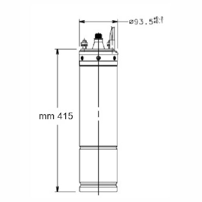 Motore sommerso 4" trifase 4OS15T405/C Lowara 107027140