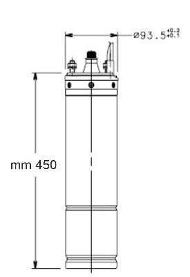 Motore sommerso 4" trifase 4OS22T405/C Lowara 107027150