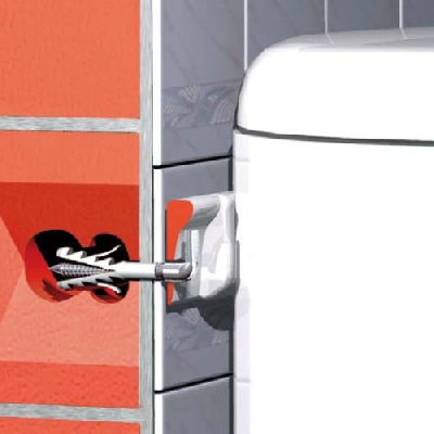 Tassello e vite Sanifis SF4/12 per il fissaggio di sanitari G&B