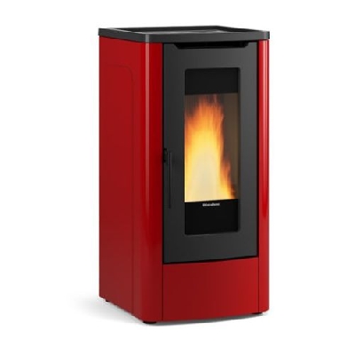 Stufa a pellet ventilata DAHIANA VFS bordeaux La nordica Extraflame