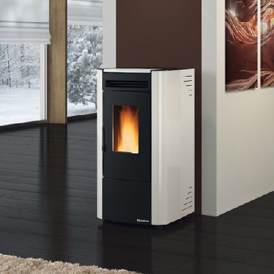 Stufa a pellet ventilata KETTY EVO 2.0 pergamena La nordica Extraflame