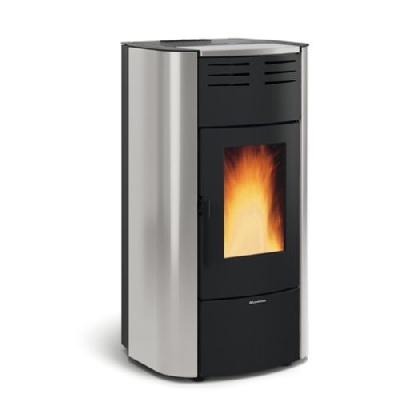 Termostufa a pellet RAFFAELLA IDRO H18 grigio luce La nordica Extraflame